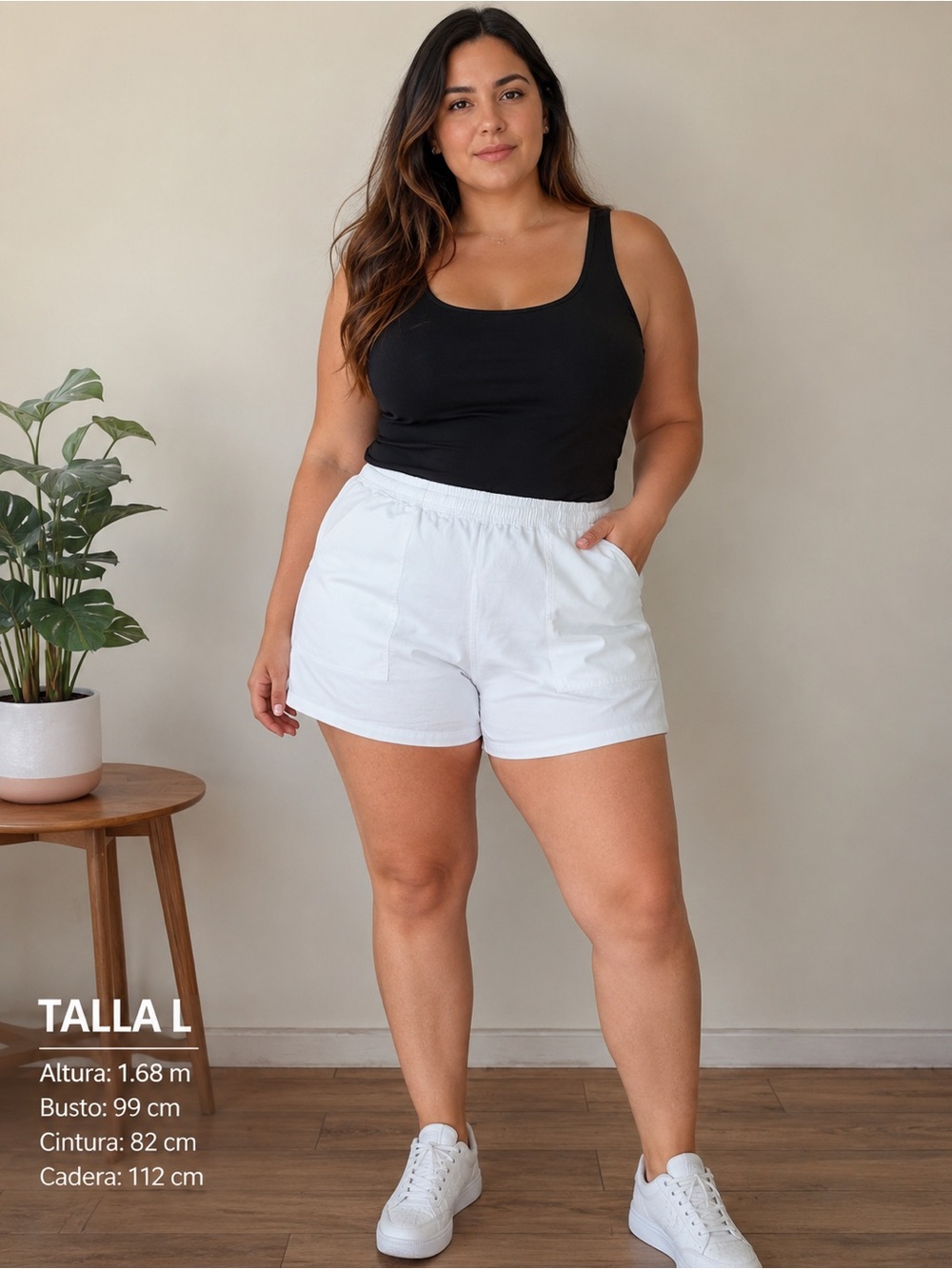 Universal Thread White Elastic-Waist Knit Athletic Shorts